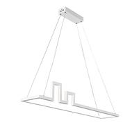 Chandelier Chandelier, Square LED Linear Dimmable Tower Pendant Light Chandeliers Adjustable Kitchen Island Lighting Compatible with Dining Living Room