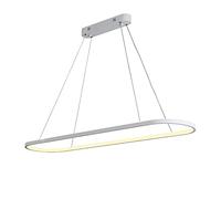 Chandelier Contemporary Linear Chandelier with Remote,Acrylic LED Hanging Light Fixture for Dining Room, Dimmable LED Pendant Light for Kitchen Island-White 70x20cm(28x8inch)