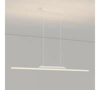 Chandelier Dimmable Linear Pendant Light Hanging Ceiling Lamp Kitchen Island Lighting Fixture Long Strip Chandeliers for Dining Table Living Room Office Lights with Remote Control
