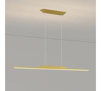 Chandelier Dimmable Linear Pendant Light Hanging Ceiling Lamp Kitchen Island Lighting Fixture Long Strip Chandeliers for Dining Table Living Room Office Lights with Remote Control