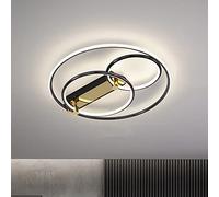 Chandelier Electroplating Flush Mount LED Dimming Ceiling Light Fixture, Ultra Thin Round Shape 3000 6000k Dimmable Ceiling Lamp With Adjustable Brightness And Color Temperature, Bedroom, Kitchen, Liv