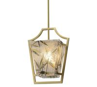 Chandelier for Bedroom Crystal in Gold Brushed Brass Finish E12/E14 Light Indoor Hanging Kitchen Island Lighting Fixture Metal Rod Ceiling Dining Room Bar
