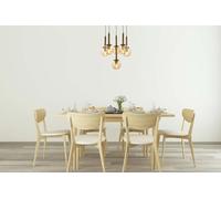 Chandelier industrial, cuerpo de metal antiguo, 90 cm de largo, 50 cm de diámetro, 6 x E27 Max 6 W, IP20, perfecto para decoración e iluminación del hogar moderno