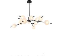 Chandelier Lamp Led Chandeliers,Brushed Brass Mid Century Pendant Lighting Adjustable for Living Room Bedroom Home, Metal Ceiling Light, Gold 15 Lights(Black,12 Lights)