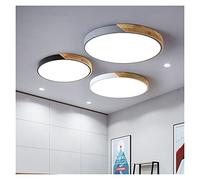Chandelier Lamp, Ultra Thin Round 5cm Shallow Mount Lights Compatible with Bedroom Living Study Room Wooden Ceiling Lamp, LED Chandelier,s Fixture