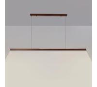 Chandelier LED Chandelier Linear Pendant Light Bar Wood Hanging Lamp Chandeliers Ceiling Lighting Fixture for Kitchen Island Dining Room Living Office Walnut Suspension Lamps