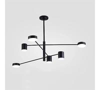 Chandelier LED Pendant Light Metal Adjustable Long Arm Linear Farmhouse Industrial Hanging Ceiling for Living Room Bedroom Dining Restaurant Bar
