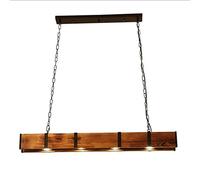 Chandelier Light Rustic Farmhouse Wood Kitchen Island Linear Led Dining Room Industrial Hanging Droplights for Living Restaurant Bar Pool Table Lighting Fixture C