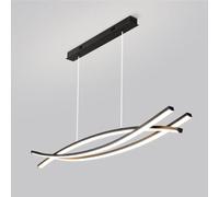 Chandelier Linear Pendant Light Curved Chandelier LED Kitchen Island Lighting Fixture Dining Table Hanging Lamp Minimalist Chandeliers Ceiling Lights Office Lamps