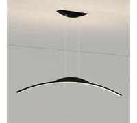 Chandelier Linear Pendant Light LED Dimmable Hanging Lamp ARC-Shaped Kitchen Island Lights Minimalist Chandelier Ceiling Lighting Fixture for Dining Room Office Pool Table with Remote Cont