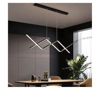 Chandelier Pendent Lamp LED Wave Line Chandelier Long Linear Kitchen Island Pendant Light Minimalism Hanging Ceiling Fixture for Living Room Dining Pool Table Restaurant