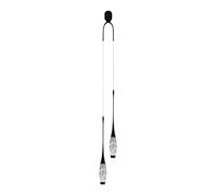 Chandelier Pendent Lamp Long Linear Chandelier - LED Bubble Glass Pendant Light Mid Century Ceiling Hanging Compatible with Foyer Staise Entryway, Kitchen se