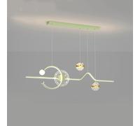 Chandelier Pendent Lamp Nordic LED Pendant Light Dimmable Chandelier Warehouse Linear Wave Ceiling Hanging Kitchen Island Long Strip for Dining Room Table