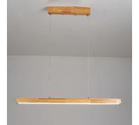 Chandelier Wood Linear Pendant Light Minimalist Chandelier Ceiling Lamp Long Strip Kitchen Island Lighting Fixture Wooden Hanging Chandeliers for Dining Room Pool Table Office Lights