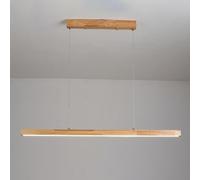 Chandelier Wood Linear Pendant Light Minimalist Chandelier Ceiling Lamp Long Strip Kitchen Island Lighting Fixture Wooden Hanging Chandeliers for Dining Room Pool Table Office Lights