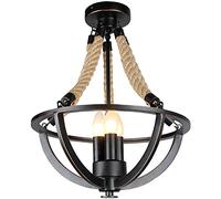 Chandeliers, American Retro Industrial Style Hemp Rowrought Iron Restaurantrsonality Ceilingp Bar Cfront Desk Liviroomp Light