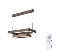 Chandeliers Ceiling Light Chandelier, Led Rectangular Chandelier Individual Brown Indoor Ceiling Light Warm Bedroom Dining Room Light with Remote Control for Bedroom Office Living Room(23.6