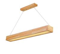 Chandeliers Ceiling Light Chandelier, Wooden Hanging Lamp Strip Acrylic Pendant Lights, LED Hanging Light, Long Strip Lamp with Adjustable Cord for Bedroom Living Room Kitchen(Tricolor Light