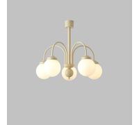 Chandeliers for Entryway Glass Fmount Fixture Round White Nordic Mid Century Ceiling Light Bedroom Dining Room Hanging Lights