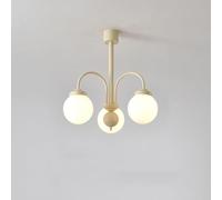 Chandeliers for Entryway Glass Fmount Fixture Round White Nordic Mid Century Ceiling Light Bedroom Dining Room Hanging Lights