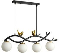 Chandeliers, Nordic Modern 4 Heads Diniroom Simple Bar Counter Balcony Window Front Desk Hotel Bedroom Office Commercial Decorativep Light,3-Color Light/Warm Light/a