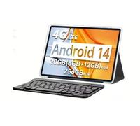 CHANDUELEC Tableta T70 de Pantalla Grande de 14 Pulgadas estrena la Pantalla FHD Android 14 MTK Helio g99 8GB + 256gb 10000mah Battery 18W 4G LTE Global Edition (Incluido el Teclado Bluetooth)