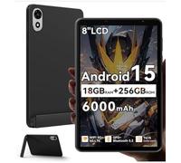 CHANDUELEC ZENO 1 8 Inch Tablet with SIM Card Slot, Android 15 Gaming Cellular Tablet with Detachable Stand, 18GB+256GB, 8" Tablets with Dual SIM 4G LTE & 5G WiFi, 90Hz HD Display, Widevine L1, GPS