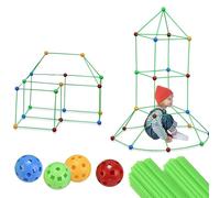 ChaneeHann 66pcs Creativo DIY Construction Juguetes DIY Cueva Niños Juguetes de Construcción, Juguete de Construcción, Fuertes Creativos, DIY Fort Construction Tent Tienda de campaña al aire libre
