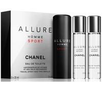 Chanel Allure Homme Sport eau de toilette para hombres 3x20 ml frasco rellenable