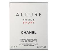 CHANEL EAU DE TOILETTE VAPORIZADOR DE VIAJE RECARGABLE 3 X 20ML 3