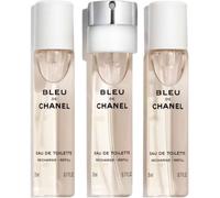 Chanel Bleu de Eau de Toilette para hombre 3x20mL Recarga