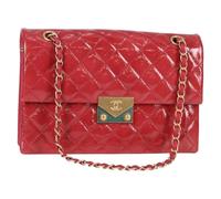 Chanel Vintage - Bolso de hombro Pre-owned Vintage de esmalte - Pre-owned - Mujer - Rojo - ONE SIZE -