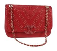 Chanel Vintage - Bolso de hombro Vintage Pre-owned - Pre-owned - Mujer - Rojo - ONE SIZE -