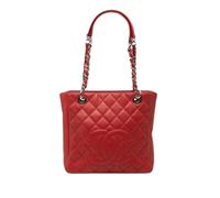 Chanel Vintage - Bolso tote de cuero caviar acolchado Pre-owned - Pre-owned - Mujer - Rojo - ONE SIZE -