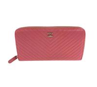 Chanel Vintage - Pre-owned Caviar Skin V Chevron Long Wallet - Pre-owned - Mujer - Rosa - ONE SIZE -