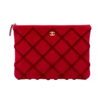 Chanel Vintage - Pre-owned Velvet Clutch - Pre-owned - Mujer - Rojo - ONE SIZE -
