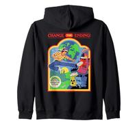 Change the Ending Sarcastic Retro Vintage Funny Adult Humor Sudadera con Capucha
