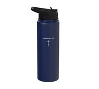 Changed My Life Cross - Jesús religioso cristiano minimalista Stainless Steel Insulated Water Bottle