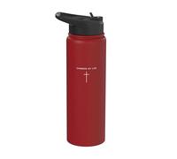 Changed My Life Cross - Jesús religioso cristiano minimalista Stainless Steel Insulated Water Bottle