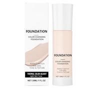 Changing Color Foundation, 30ML Long Lasting Makeup Concealer, Color Adjusting Foundation for Skin, Pimple, Blemish, Imperfection Coverage, Brighten Skin Tone, Makeup for Daily Use