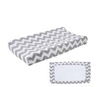 Changing Pad Covers - 100% Cotton Muslin Cloth - Comfy & Breathable Changings Table Cover | Elastic Fitted Nursery Tuck Baby Essentials, Durable Washable Fabric Design With Secure Diaper Station