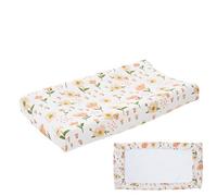 Changing Pad Covers - 100% Cotton Muslin Cloth - Comfy & Breathable Changings Table Cover | Elastic Fitted Nursery Tuck Baby Essentials, Durable Washable Fabric Design With Secure Diaper Station