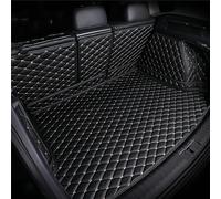 CHANGJQS Cobertura Completa Cuero Maletero Alfombrillas para Cadillac Escalade ESV 2002-2024, Funda de Maletero de Coche Almohadilla Interior Accesorios,Black-Beige