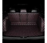 CHANGJQS Cobertura Completa Cuero Maletero Alfombrillas para Seat Ateca 2016-2020 2021 2022 2023 2024 2025, Funda de Maletero de Coche Almohadilla Interior Accesorios,Black-Red
