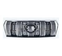 CHANGJQS Parrilla Delantera del Coche/Parrilla del Radiador Delantero para Toyota Land Cruiser Prado 150 FJ150 2018 2019 2020, Rejilla Radiador Parachoques Delantero Coche Doble Línea Parrilla