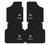 CHANGKAIFA 4 Piezas Alfombrillas de Coche para Mitsubishi Pajero IV 2012-2015, Alfombrilla Automóvil Talonera Alfombrillas de Moqueta Diseño Antideslizante