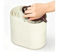CHANGLKJ Lavavajillas Automático, Enjuagador Eléctrico De Vasos Y Tazas De Té, Depósito De Agua De 1,6 L, Diseño De Llenado Superior, para Botellas De Agua Y Tazas De Café De 3 A 10cm, para Doméstico
