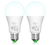 ChangM Bombilla con Sensor Crepuscular, E27 13W Bombillas LED Sensor, Blanco Cálido Amanecer hasta el Atardecer encendido/apagado Automático, Perfecto para Camino Pasillo 2 pack
