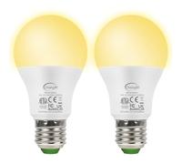 ChangM Bombilla con Sensor Crepuscular, E27 13W Bombillas LED Sensor, Blanco Cálido Amanecer hasta el Atardecer encendido/apagado Automático, Perfecto para Camino Pasillo 2 Pack