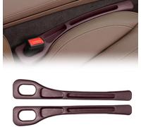 CHANGNIANFA 2Piezas Relleno Hueco Asiento Coche Apto para Alfa Romeo 146 1999,2000, Bloqueador Espacio Asiento Consola, protección Ranura Asiento, Evita caída teléfono,Brown